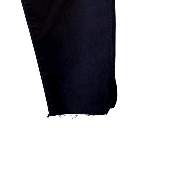 Citizens Of Humanity Black Ankle Jeans Raw Hem 5 Pockets - Picture 3 of 7